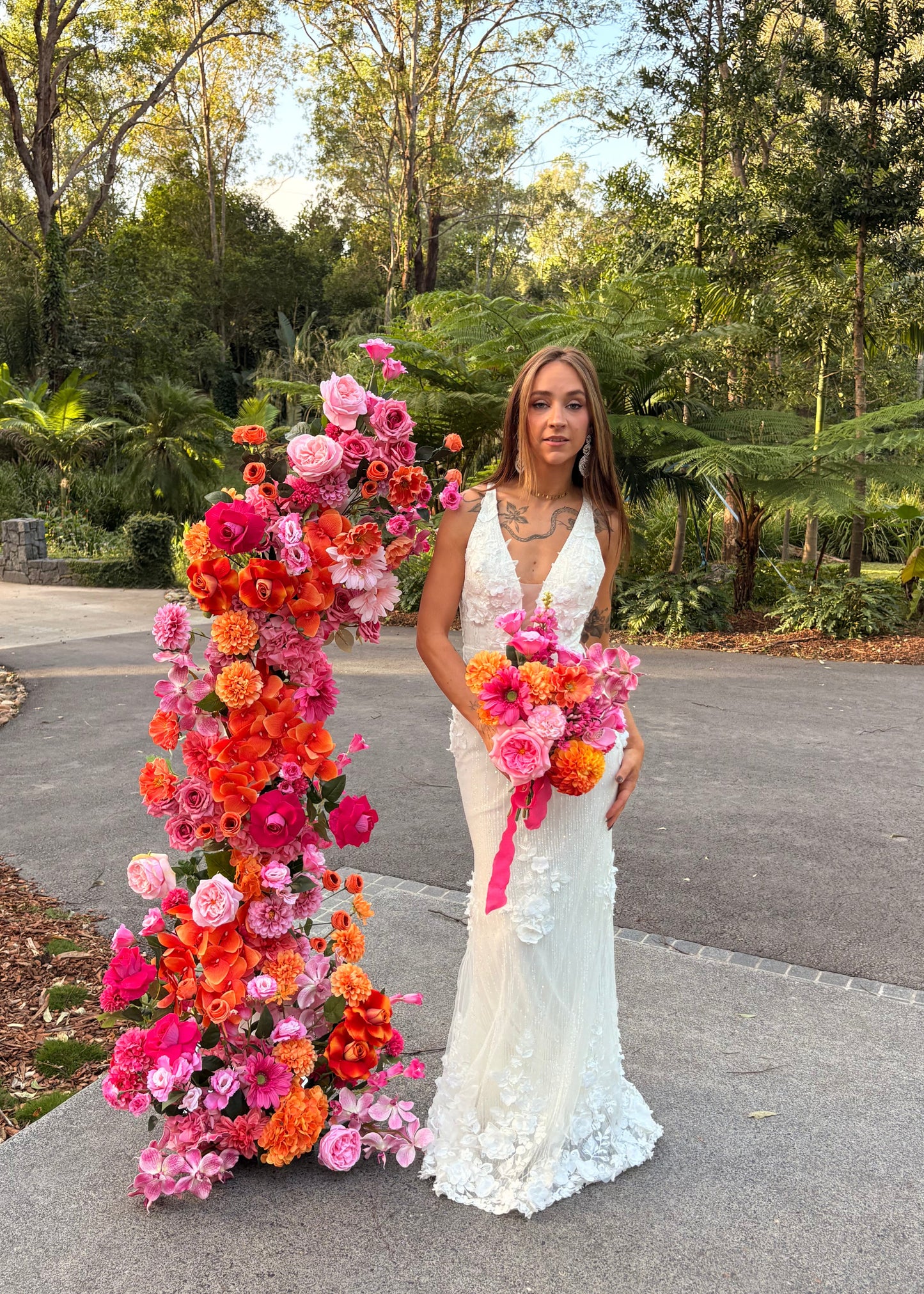 pink flamingo wedding dress WToo by Watters "Think Pink" Collection: Classic Americana Bridal