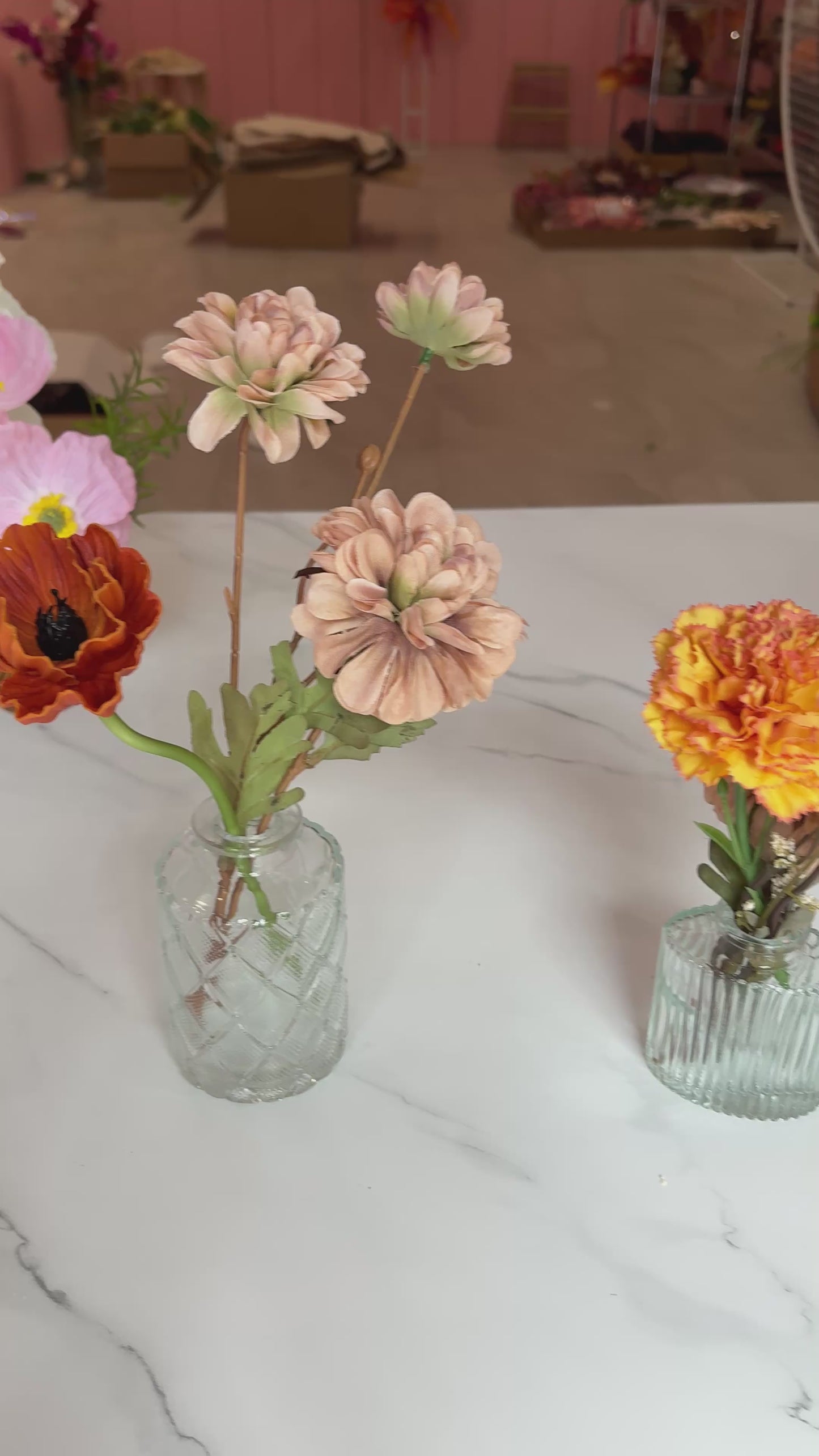 Bud Vase Stems & Vase